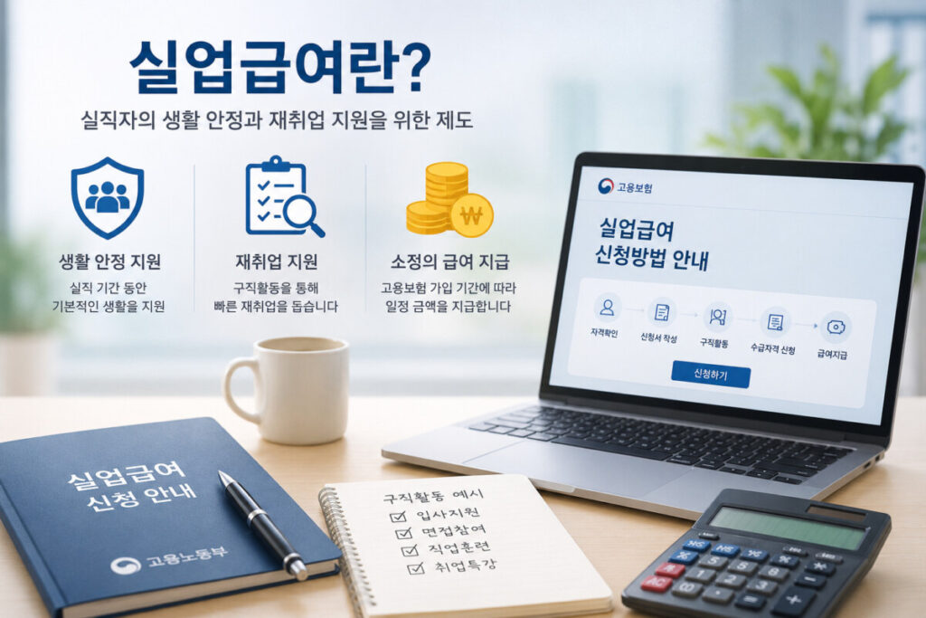 실업급여 신청방법 온라인 신청 절차