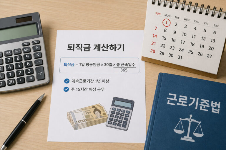 퇴직금  – 1년 미만도 받을 수 있을까?
